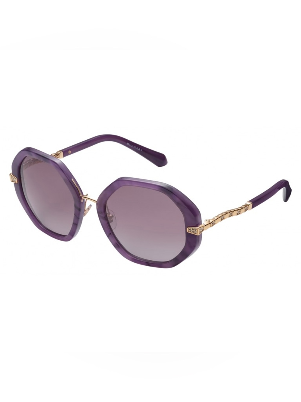 Bulgari Purple Serpenti Viper Collection Acetate Sunglasses - BV8242B